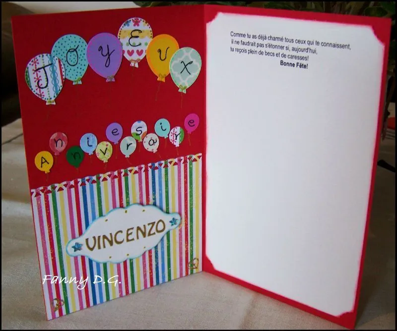 Carte d'anniversaire garçon / Tarjeta de cumpleaños niño - Scrap ...