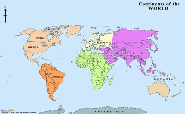 Carte du Monde Continents Departement | Carte du Monde Departement ...