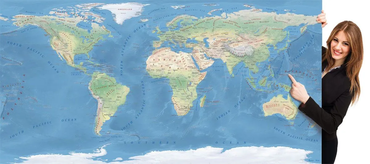 Carte geografiche e Atlanti del mondo da stampare - ediMAP
