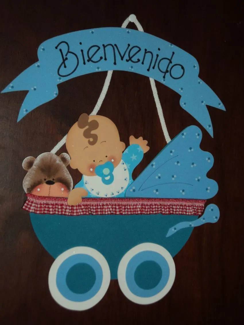 Cartel de Bienvenida (con moldes) - Punto Hispano | bebes foami ... Cartel de Bienvenida (con moldes) - Punto Hispano | bebes foami ...