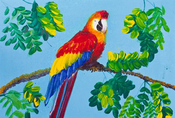 cartel color dibujo guacamaya roja — Foto stock © tungphoto #11283850 cartel color dibujo guacamaya roja — Foto stock © tungphoto #11283850