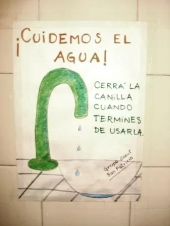 Carteles de como cuidar el agua - Imagui