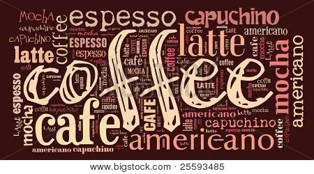 Cartel para decorar el café o cafetería Fotos stock e Imágenes ...
