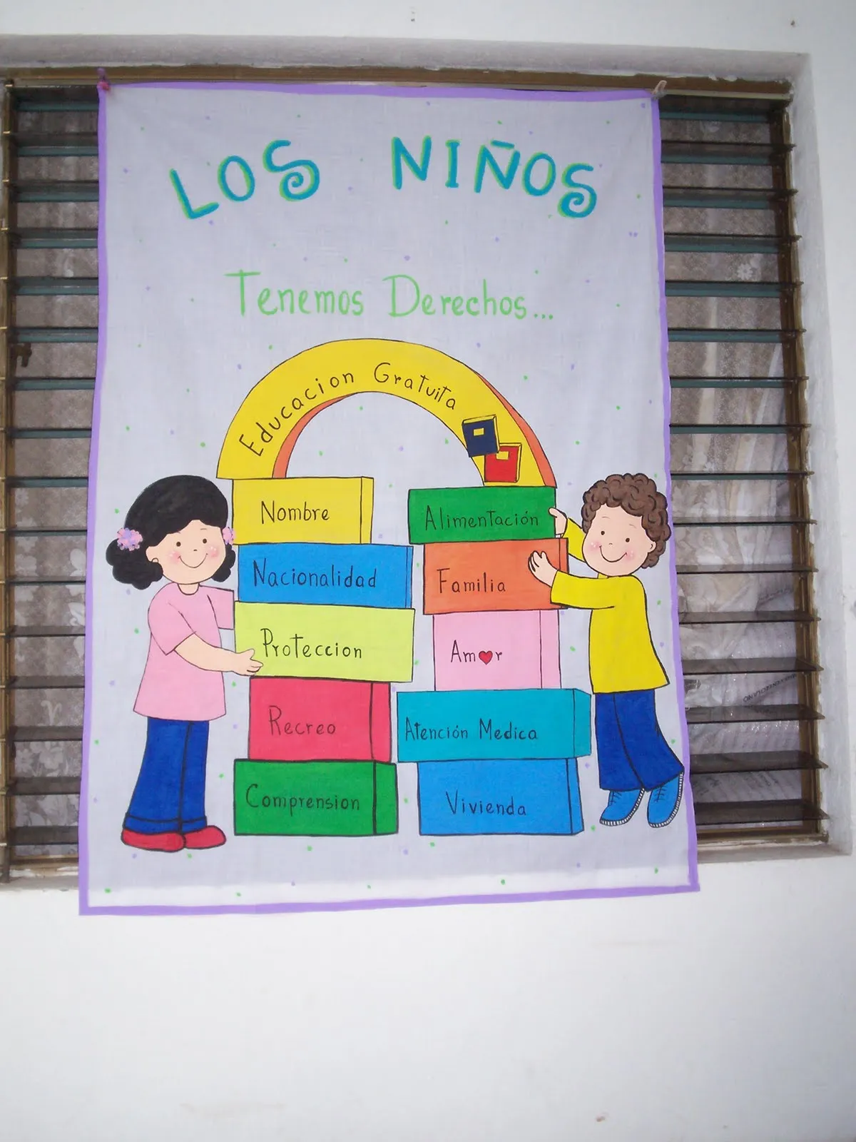 cartel sobre los DERECHOS DEL NIÑO@