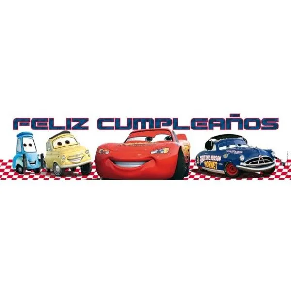 Tarjeta del auto cars cumpleaño - Imagui