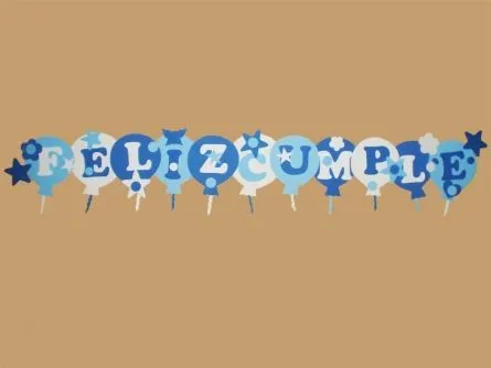 cartel goma eva globitos feliz cumple para nenes | cajas | Pinterest