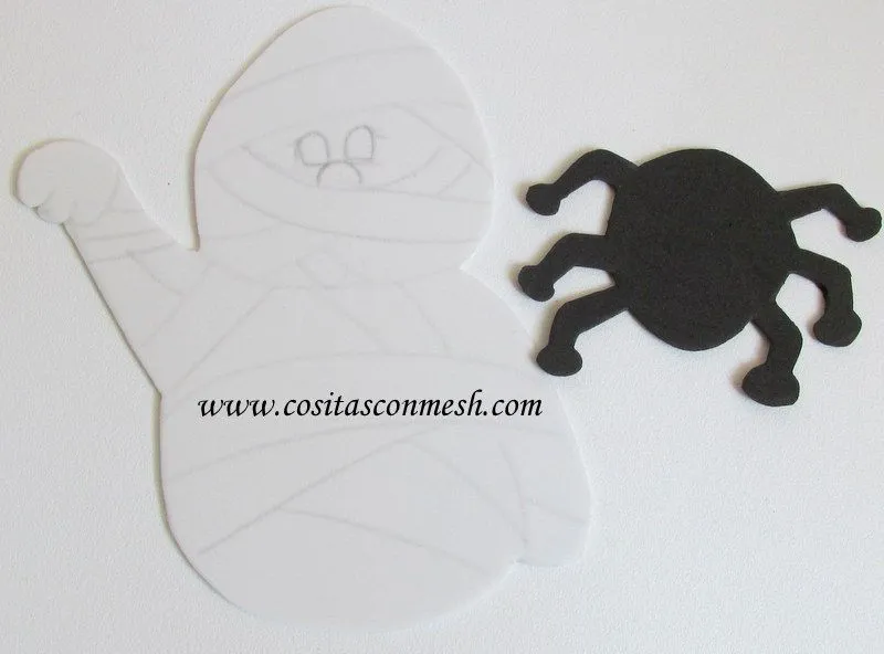 Cómo hacer un cartel de halloween en foami con moldes ~ cositasconmesh Cómo hacer un cartel de halloween en foami con moldes ~ cositasconmesh