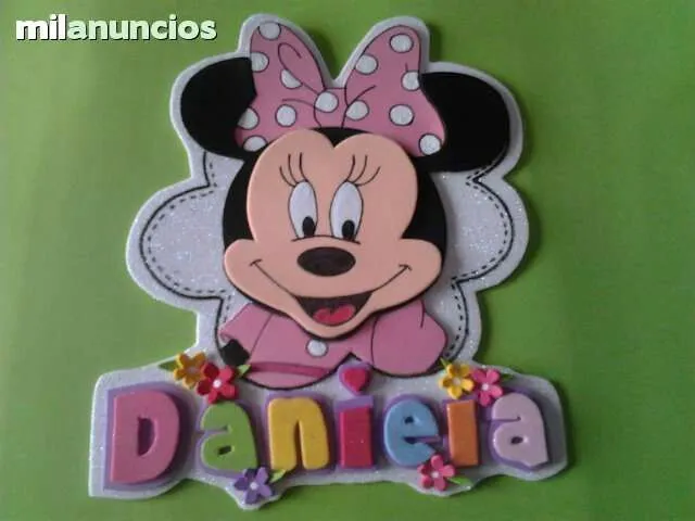 Cartel minie goma eva | nombres | Pinterest Cartel minie goma eva | nombres | Pinterest