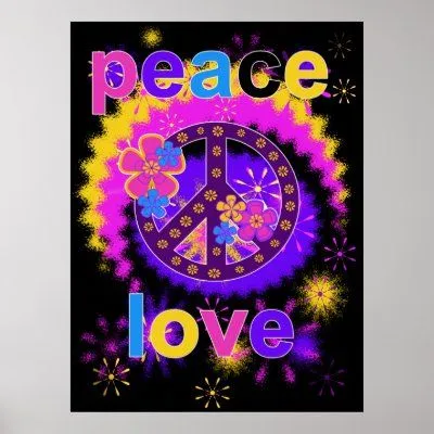 Cartel de la paz y del amor impresiones por peace_environment Cartel de la paz y del amor impresiones por peace_environment