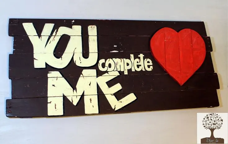 Cartel Rústico con mensaje de amor y con un corazón de madera ... Cartel Rústico con mensaje de amor y con un corazón de madera ...