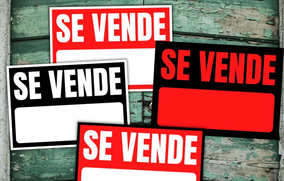 Cartel SE VENDE ❤️ para imprimir