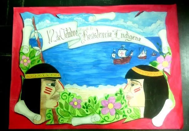 Cartelera escolar. 12 de Octubre de 1492. Día de la Resistencia ... Cartelera escolar. 12 de Octubre de 1492. Día de la Resistencia ...