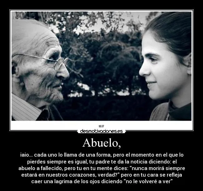 Frase para un abuelo - Imagui
