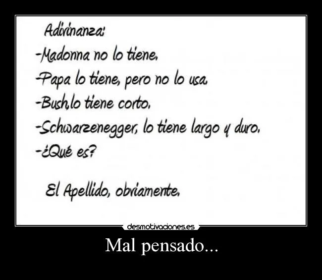 Carteles de Adivinanza Pag. 12 | Desmotivaciones Carteles de Adivinanza Pag. 12 | Desmotivaciones
