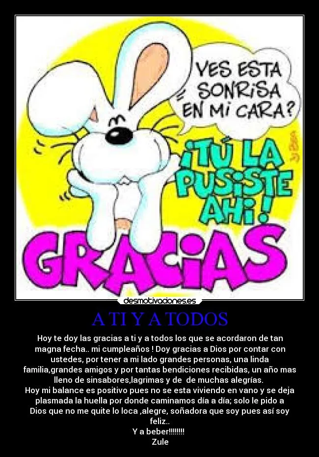 Carteles de Agradecimientos | Desmotivaciones Carteles de Agradecimientos | Desmotivaciones
