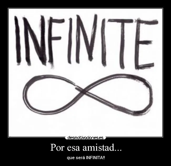 Imagenes infinito amistad - Imagui