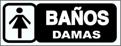 Carteles baños damas y caballeros - Imagui