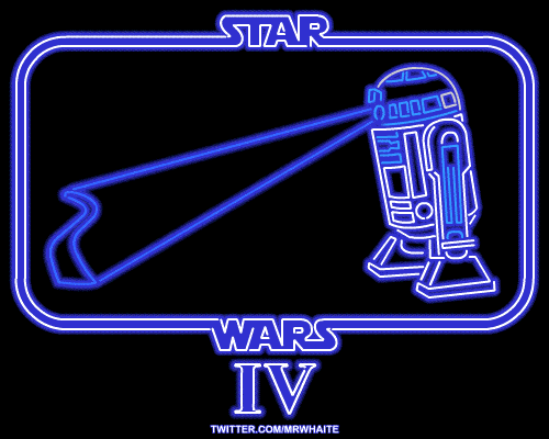 Carteles de cine en neon.(gif) - Taringa!