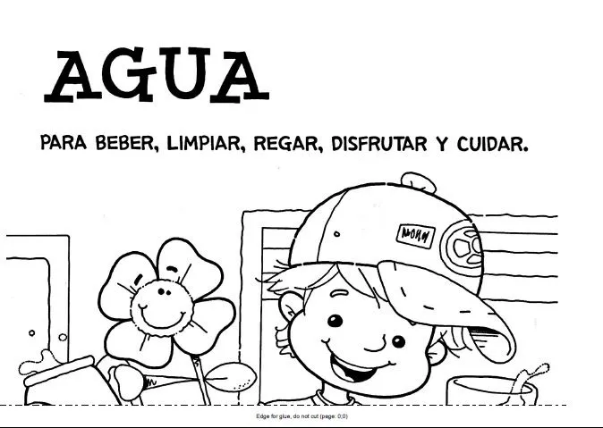 Carteles para colorear sobre el cuidado del agua - Imagui