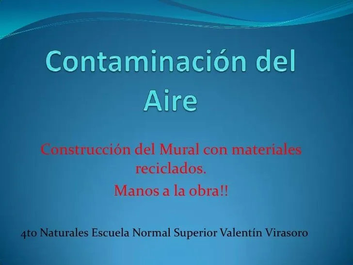 Carteles de Contaminación del Aire 4to