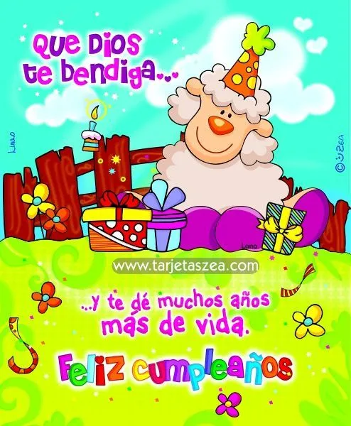 tarjetas zea de cumpleanos | ... te bendiga… …y te de muchos años ...