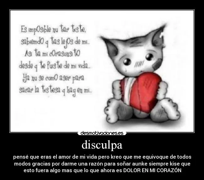 Carteles de Disculpame Pag. 6 | Desmotivaciones