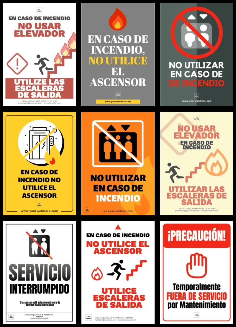 Carteles editables de Fuera de Servicio y No Funciona para imprimir Carteles editables de Fuera de Servicio y No Funciona para imprimir