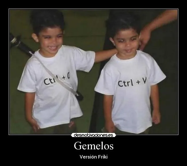 Carteles de Gemelitos | Desmotivaciones