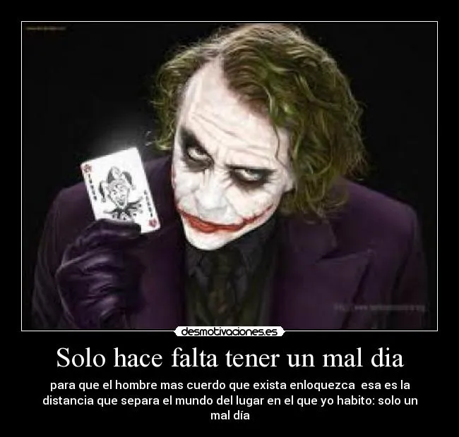 Carteles de Joker Pag. 18 | Desmotivaciones