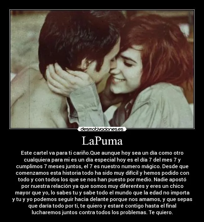 7 meses juntos desmotivaciones - Imagui