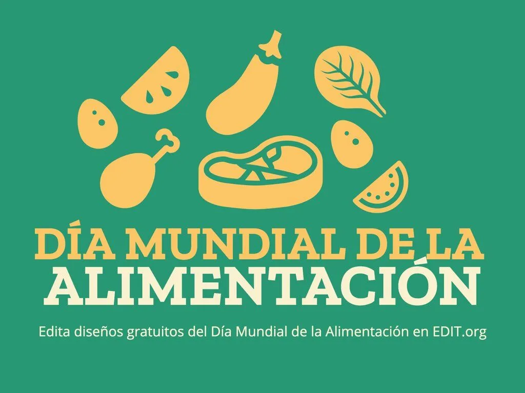 Carteles del Día Mundial de la Alimentación editables Carteles del Día Mundial de la Alimentación editables