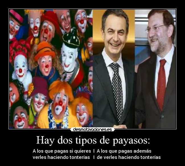 Carteles de Payasetes | Desmotivaciones