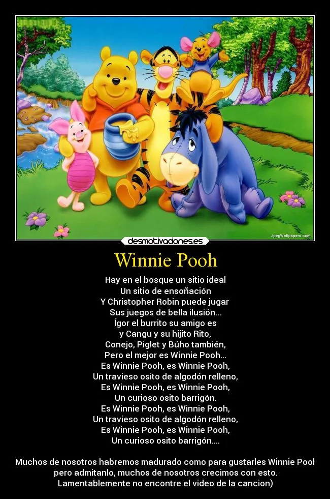 Carteles de Pooh | Desmotivaciones