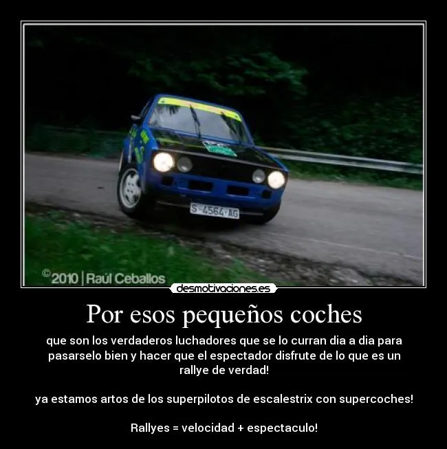 Carteles de Rallye | Desmotivaciones