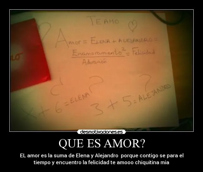 QUE ES AMOR? | Desmotivaciones