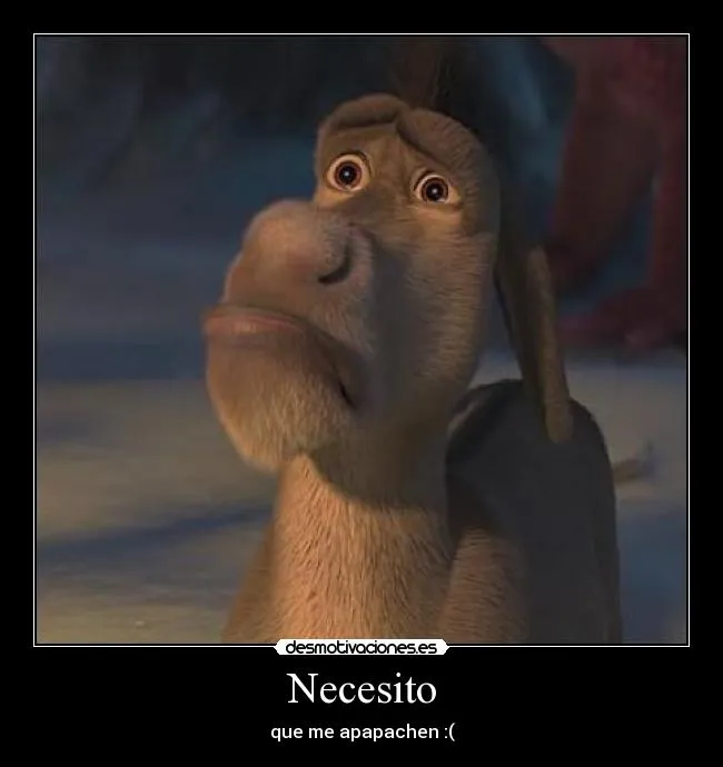 Burro de shrek triste - Imagui