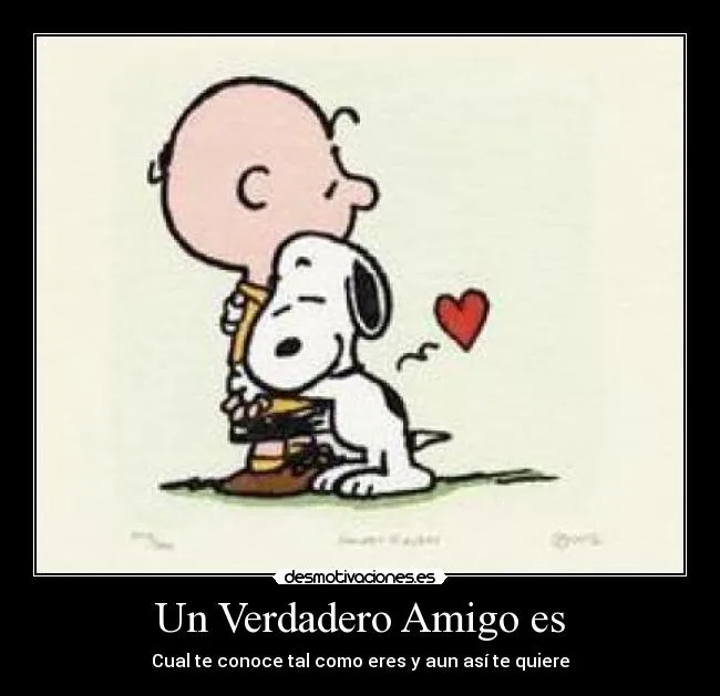 Frases de amistad Snoopy - Imagui