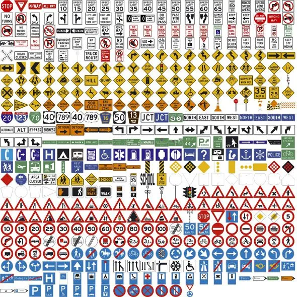 Carteles viales de dirección vectorizados – Puerto Pixel ...