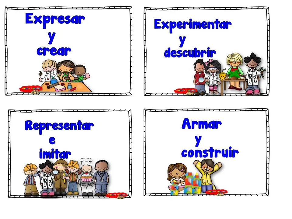 Cartelitos para los Espacios del aula Preescolar. Cartelitos para los Espacios del aula Preescolar.