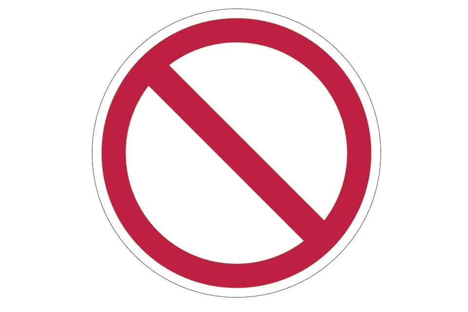 Cartelli di divieto: PDF editabile
