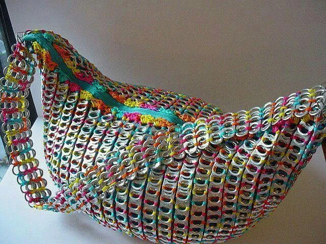 Carteras de anillas de lata de crochet - Imagui Carteras de anillas de lata de crochet - Imagui
