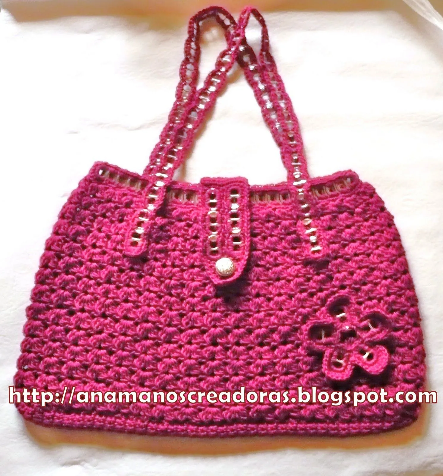 Carteras con chapitas de latas - Imagui