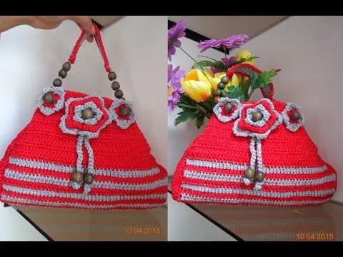 CARTERA DE MANO ELEGANTE TEJIDA A CROCHET PASO A PASO - YouTube