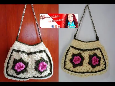 CARTERA ROMÁNTICA TEJIDA A CROCHET PASO A PASO - YouTube CARTERA ROMÁNTICA TEJIDA A CROCHET PASO A PASO - YouTube