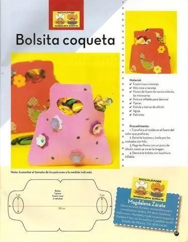 Escuela Especial Abierta: carteras de goma eva Escuela Especial Abierta: carteras de goma eva