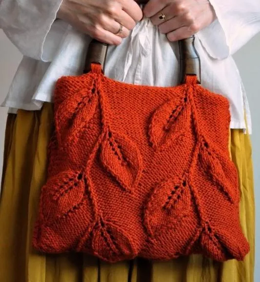 Carteras tejidas a palitos. | Entre Lanas e Hilados