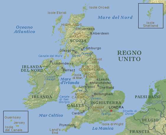 Cartina regno unito - Imagui