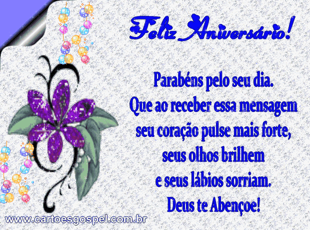 Cartões Gospel Feliz Aniversário 9