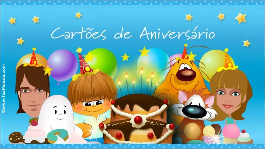 Cartões virtuais, cartões de aniversário, postais grátis, datas ...