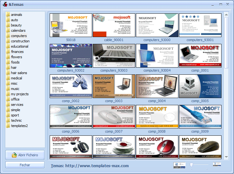 Cartões de visita BusinessCards MX software para design cartões de ... Cartões de visita BusinessCards MX software para design cartões de ...